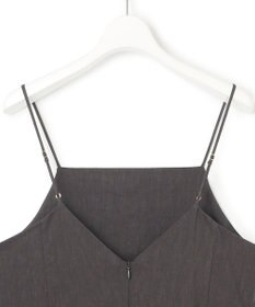 23区 【洗える】リネンレーヨンストレッチ  Iライン キャミソール ワンピース