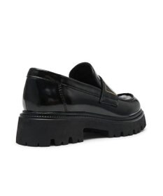 STEVE MADDEN FILE-AWAY ロゴベルト厚底ローファー