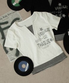 WEGO ストライプレイヤードクロップドT
