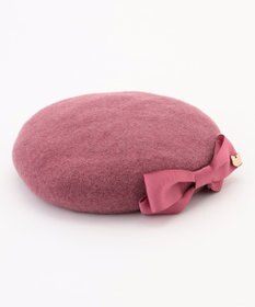 ANY KIDS ネコチャーム付きリボンベレー帽