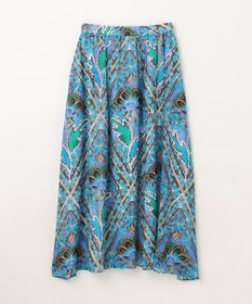 GRACE CONTINENTAL シフォンプリントギャザースカート