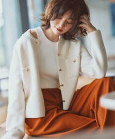 uncrave プレーンスーツ ワイドパンツ（uncrave WHITE）