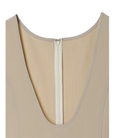 AMERICAN HOLIC イージーケアＵネックＩラインワンピース