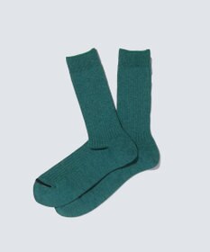 WHITE MAILS PAPER RIB CREW SOCKS ソックス