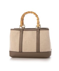 UNBILLION カシュカシュ cachecache / バンブーハンドルエルガリー2wayトート