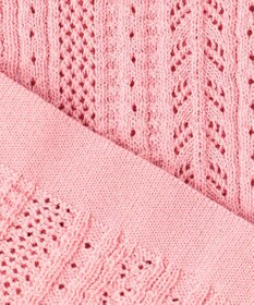 組曲 S 【WEB限定】編地切り替え 半袖ニット