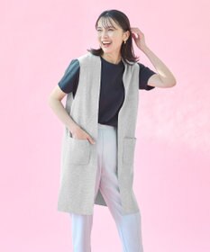 ANY L 【洗濯機可能】スタイルアップ ニットジレ