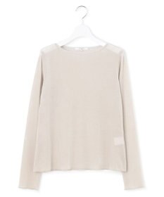 23区 S 【SLOW/一部店舗限定】ブラッシュドチュール メッシュベロア カットソー