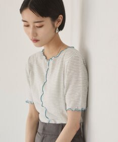 WEGO 【ANGIE VINTAGE】シアーボーダーメロウトップス