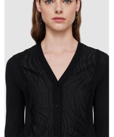 JOSEPH レース&ニット　Vネックカーディガン