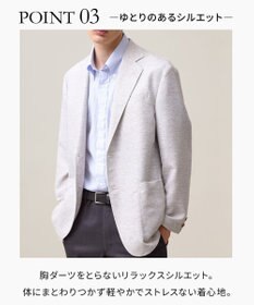 J.PRESS MEN ラクに品よく【WEB限定】【吸水速乾 / 洗える / 超軽量 / ストレッチ】ブリーザブルレノクロス ジャケット