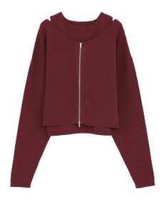 Green Parks SET2点Zipニットカーディガン+アメスリタンク