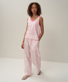 ATON CATCH WASHER COTTON | イージーワイドパンツ