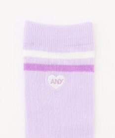 ANY KIDS ハートワンポイント　ハイソックス