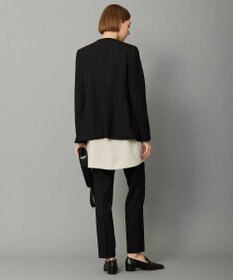 ICB L 【UVケア・洗える】ウール2WAYストレッチ ノーカラージャケット