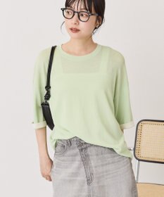 AMERICAN HOLIC 配色コクーンシルエットニット