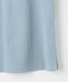 J.PRESS LADIES L 【洗える】アセVis ギンガム ボリュームスリーブ ブラウス