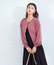 Tiaclasse 【洗える】ビジューニットカーディガン