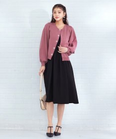 Tiaclasse 【洗える】ビジューニットカーディガン