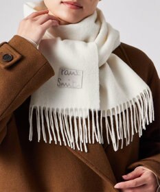 Paul Smith Cropped Logo カシミヤブレンド マフラー