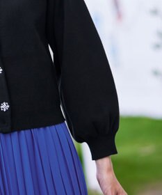 Tiaclasse 【洗える】ビジューニットカーディガン