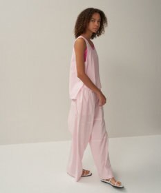 ATON CATCH WASHER COTTON | イージーワイドパンツ