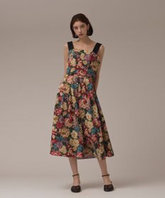 GRACE CONTINENTAL アンティークフラワータックスカート