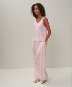 ATON CATCH WASHER COTTON | イージーワイドパンツ