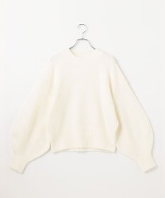 #Newans 【洗える】クロップドバルーンボリュームスリーブニット