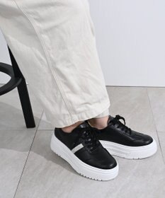 Pointer 日本製 本革ボリューム厚底スニーカー