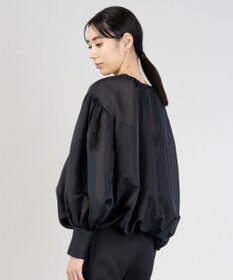 23区 【エステータ】シルクコットンオーガンジー ブラウス