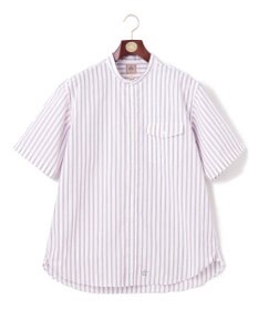 J.PRESS MEN 【KING SIZE】【クールマックス】サッカー マルチストライプ バンドカラーシャツ