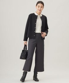 J.PRESS LADIES L 【洗える】BEZ ドビーストライプ シャツカラー ブラウス