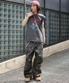 WEGO 【ユニセックス着用ITEM/MLサイズ展開】グラフィックBIGノースリーブ