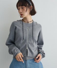 Green Parks SET2点Zipニットカーディガン+アメスリタンク