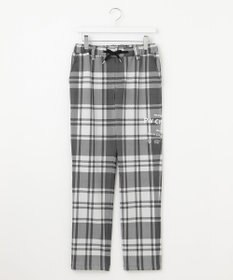 PW CIRCULUS 【MEN】チェック柄 スエードライクテーパードパンツ