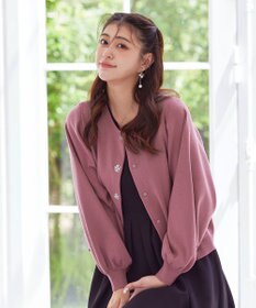 Tiaclasse 【洗える】ビジューニットカーディガン