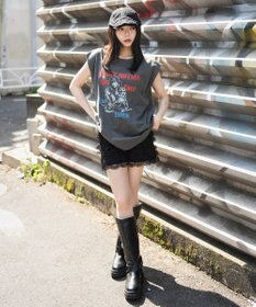 WEGO 【ユニセックス着用ITEM/MLサイズ展開】グラフィックBIGノースリーブ