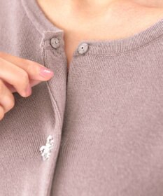 Tiaclasse 【洗える】ビジューニットカーディガン