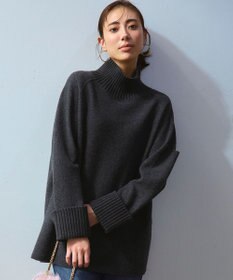 23区 S 【新色追加】ボイルドウールコンビニット チュニック グレー系