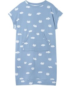 tsumori chisato SLEEP ツモリチサト ワンピース 綿100%(本体) ジャカード 4分袖 ロング丈 レディース UNX105/ワコール