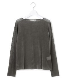 23区 S 【SLOW/一部店舗限定】ブラッシュドチュール メッシュベロア カットソー