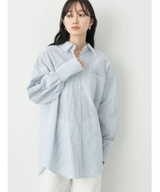 earth music&ecology サッカーストライプボーイズライクシャツ