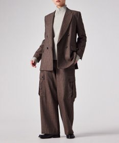 Paul Smith ストライプ ウール カーゴパンツ