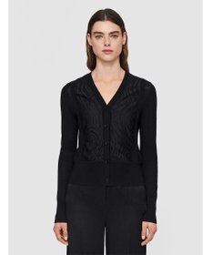 JOSEPH レース&ニット　Vネックカーディガン