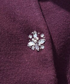 Tiaclasse 【洗える】ビジューニットカーディガン