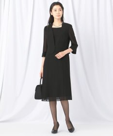 自由区 FORMAL 【洗える/着心地楽々】セオプラスエス ウォッシャブル ワンピース