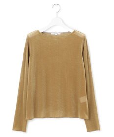 23区 S 【SLOW/一部店舗限定】ブラッシュドチュール メッシュベロア カットソー