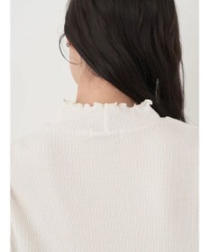 earth music&ecology チェーンリブハイネックプルオーバー