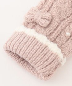 ANY KIDS パール リボン 手袋